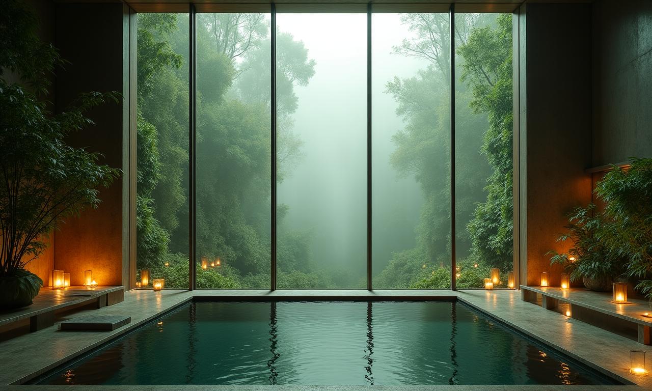 Atmosfera rilassante SPA nel bosco